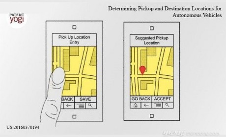 谷歌无人车专利曝光:可挑选最佳上下客地点