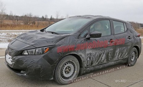 续航大幅度提升 日产新一代聆风谍照露出