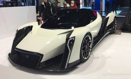 纯电超跑-Dendrobium概念车日内瓦车展实拍