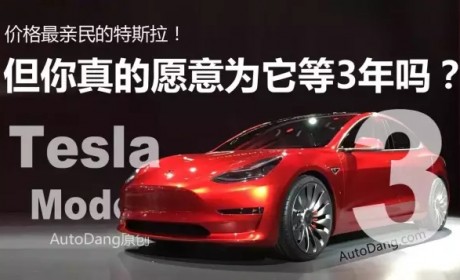 最便宜的特斯拉Model 3，但你愿意为它等2年？