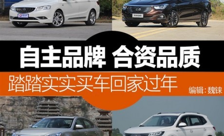 自主的品牌 合资的品质 踏踏实实回家过年