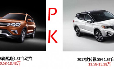 风云再起 长安CS75尚酷版PK广汽传祺GS4