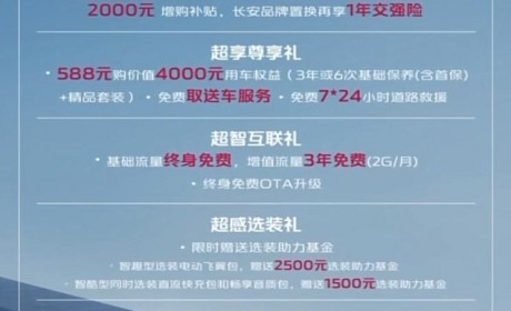 14.49万起 长安UNI-V 智电iDD开启预售