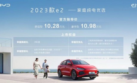售10.28-10.98万元 2023款比亚迪e2上市