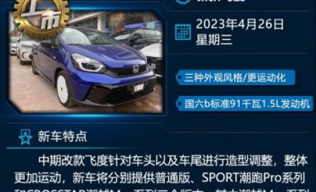 新飞度/海鸥/银河L7等 一周新车早知道