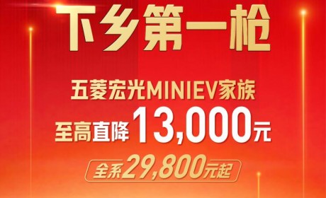 新能源下乡 五菱宏光MINIEV家族降价