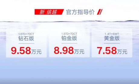 7.58万元起售 新款吉利缤越正式上市