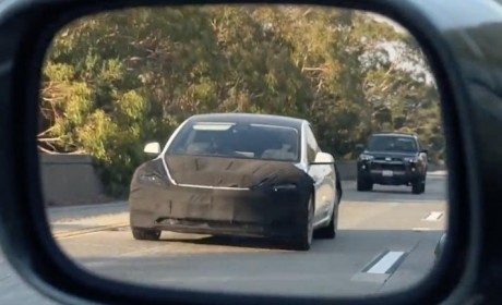 第三季度量产 新款特斯拉Model 3谍照