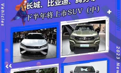 有老朋友有新面孔 下半年将上市SUV(中)