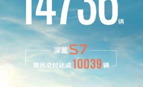 深蓝8月销量公布 这款车型单月交付破万