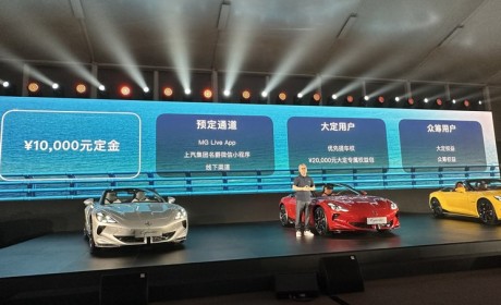 订金1万元 MG Cyberster正式开启预订