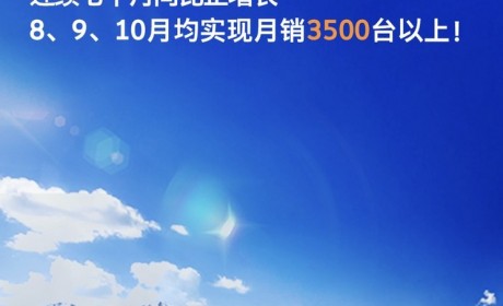 出口1726台 创维汽车10月共交付3545台