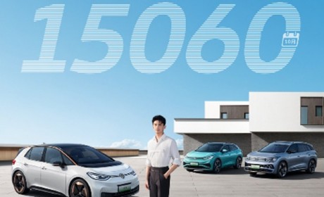 上汽大众ID.家族10月单月交付15060辆