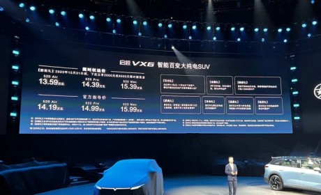 售14.19-15.99万元 启辰VX6正式上市