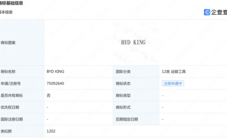 会是什么新车型？比亚迪注册新商标
