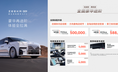 售50.00万起 极氪009售价/配置调整