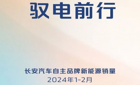 长安自主品牌新能源1-2月累计7.5万辆