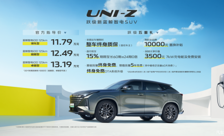售11.79万起/3款配置 长安UNI-Z上市
