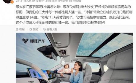 哪吒L配备冰箱/双15.6英寸屏/按摩座椅