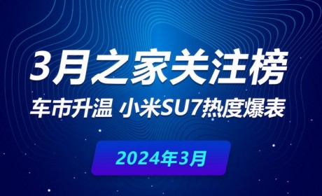 3月关注榜：车市升温 小米SU7热度爆表