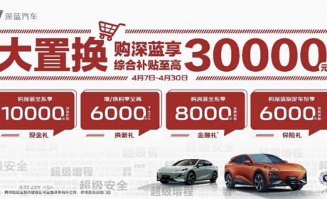 12.99万起 深蓝汽车全系享1万现金优惠