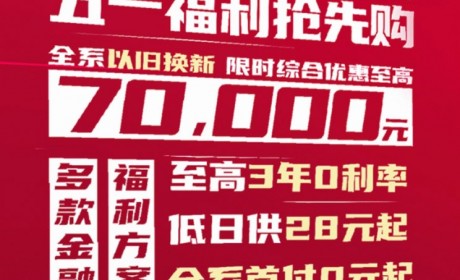 至高优惠7万 一汽-大众推以旧换新政策