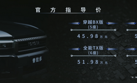 全新普拉多45.98万起/全新皇冠29.9万起