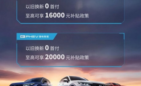 至高补贴2万 东风本田以旧换新0首付