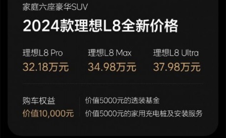 最高下调3万 理想L7/8/9/MEGA售价调整