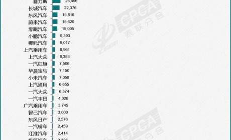 2024年4月新能源乘用车厂商批发销量