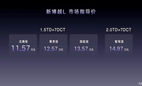 售11.57万元起 吉利新博越L正式上市