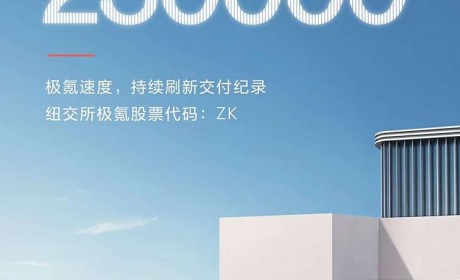 用时31个月 极氪达成25万辆交付里程碑