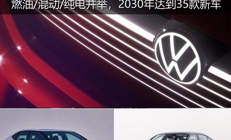 燃油/混动/纯电并举 大众开启中国速度