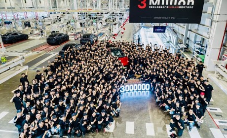 特斯拉中国迎来第300万辆整车下线 出口亚太/欧洲已达100万辆