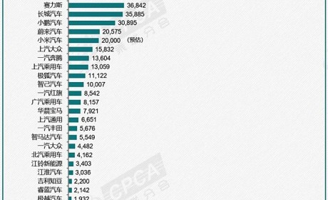 11月车企新能源销量排名 前十名中新势力车企仅占两席？