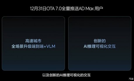 理想汽车12月31日全量推送OTA 7.0 有望在2025年实现L3级自动驾驶