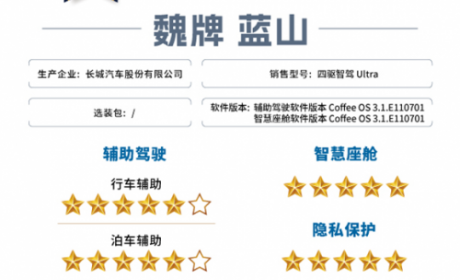 开年首测拿下“大满贯”，魏牌全新蓝山领航智能新能源汽车市场