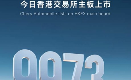 股票代码9973.HK 奇瑞汽车在港股上市！