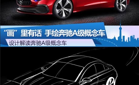 “画”里有话 手绘奔驰A级概念车